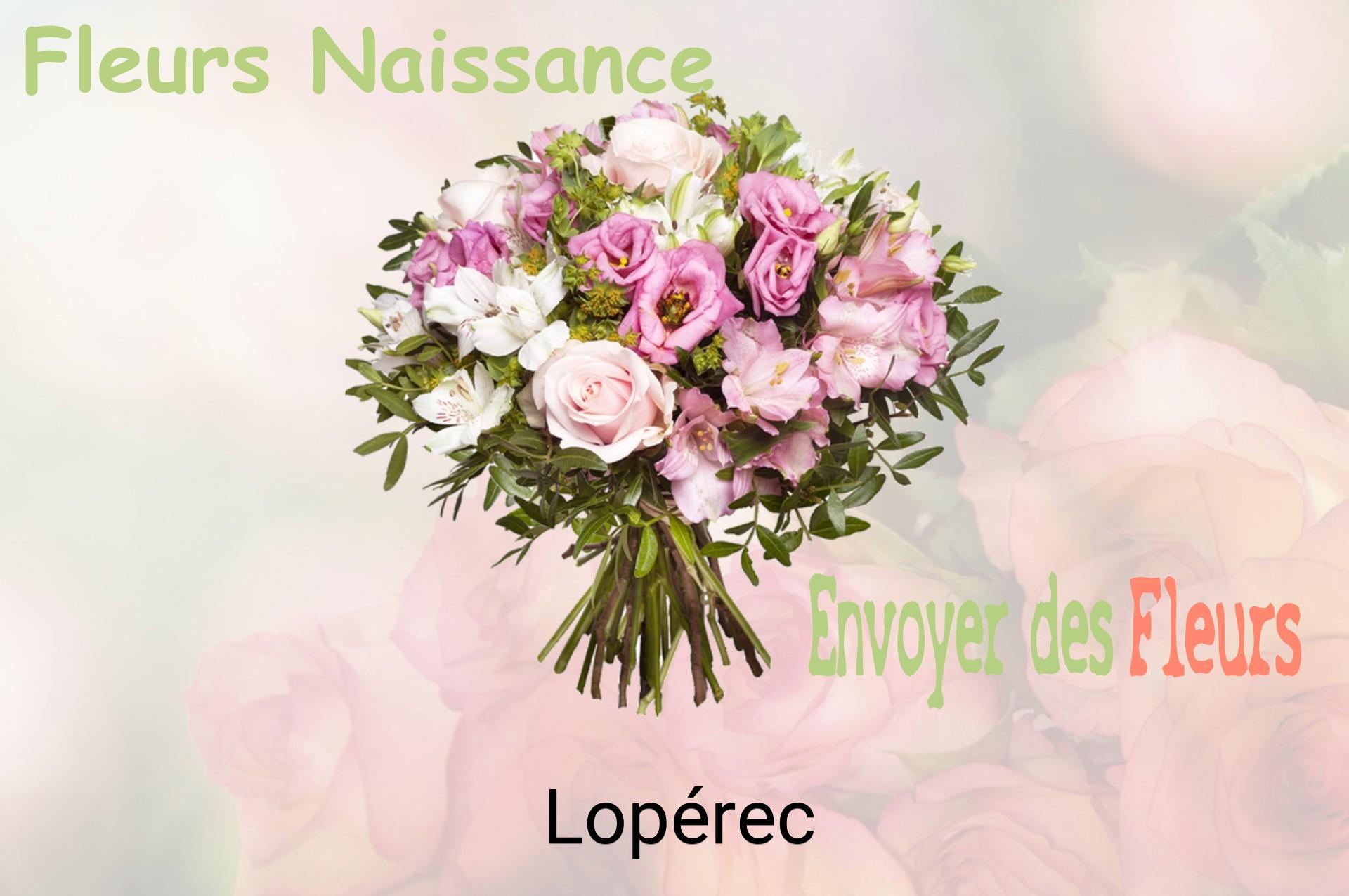 Bouquet de fleurs de naissance livré à Lopérec